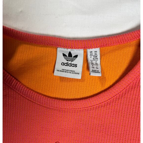 Adidas Women's Cropped Long Sleeve, Coral, Size XL, Excellent Condition - Picture 6 of 6